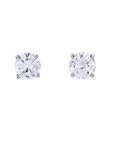 14K WG 2 CTW Martini Set Diamond Studs