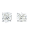 14K WG 2.03 CTW Diamond Cushion Studs